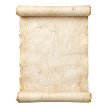Vintage aged paper scroll background