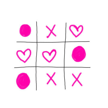 Cute tic tac toe design