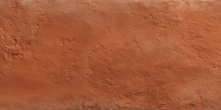 Rich terracotta tile texture in burnt orange with natural clay dimples.
