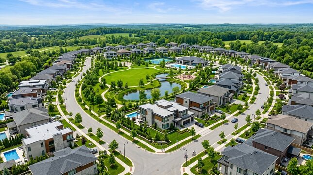 Luxury Residential Neighborhood Real Estate Development