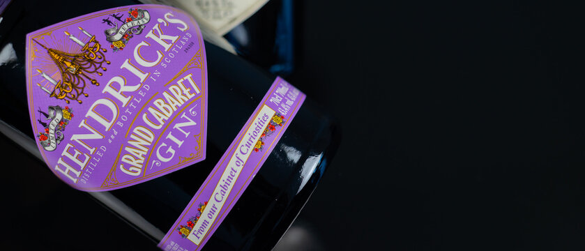 LONDON, UK - 29 MARCH 2025 Hendricks Grand Cabaret Gin, a limited edition gin handcrafted in Scotland, comes from the rare Carter Head distillery and the historic Bennett Copper Pot Still