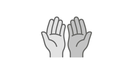 Obraz premium Open Hands Icon