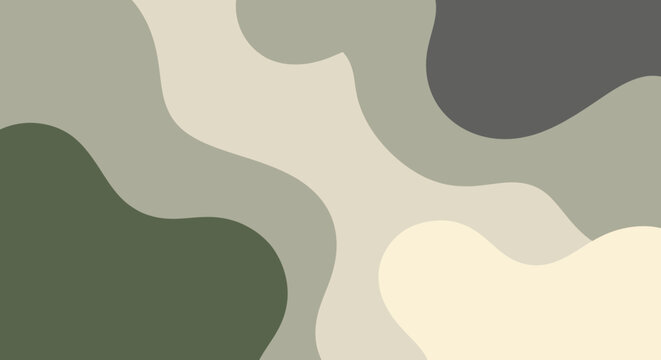 Abstract organic wave background in sage green and gray.