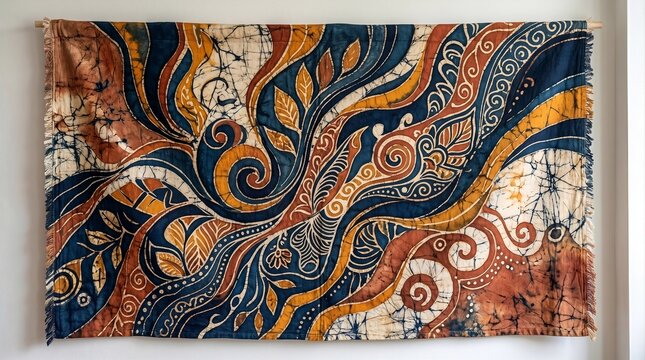 Contemporary Sri Lankan Batik Inspired Abstract Texture