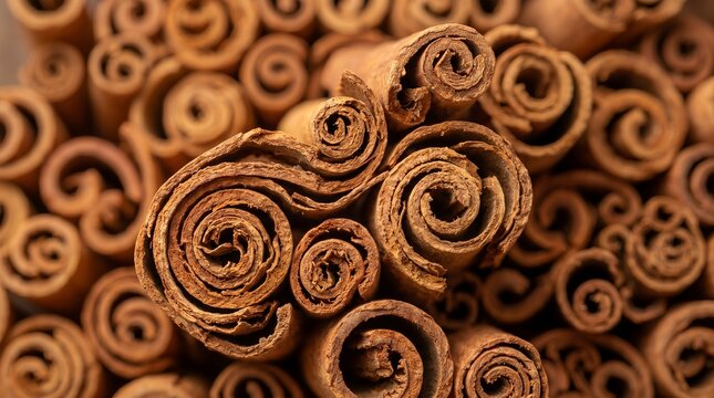 Organic Cinnamon Texture Abstract Background