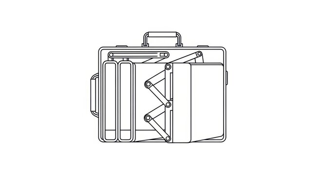 Vintage Suitcase, Luggage Illustration, Travel Bag, Retro Trunk