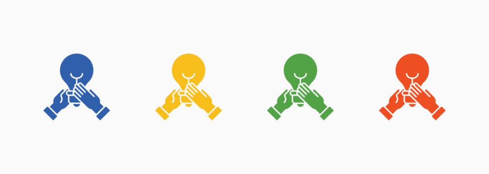 Collaboration Icon Set Color Multiple Style Collection Illustration