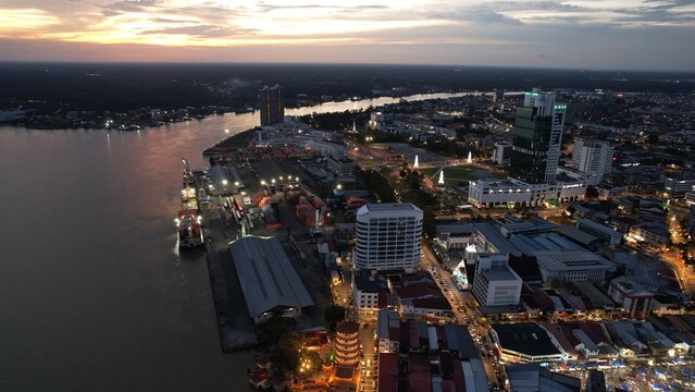 Sibu, Malaysia &ndash; May 28, 2026: The Landmark Buildings and Tourist Attractions of Sibu
