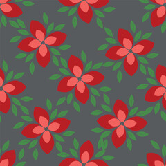 Obraz premium seamless floral pattern