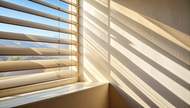 Sunlight Through Window Blinds