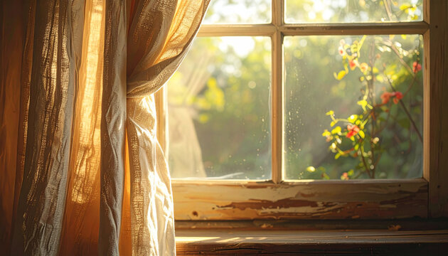 Cozy Window with Garden View