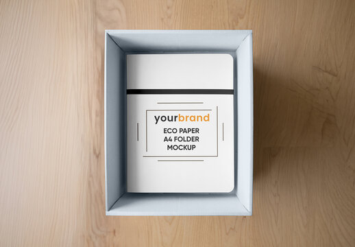 Folder in Box Mockup