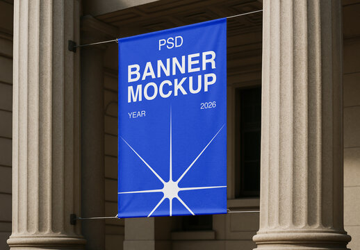 Banner between Columns Mockup