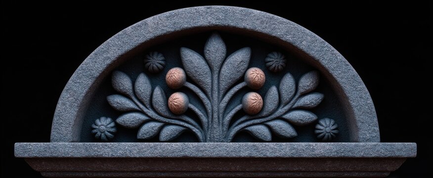 Beautifully crafted stone entrance design feature with detailed architecture