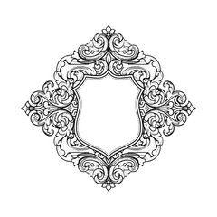 Obraz premium Intricate Ornate Frame Border Design.