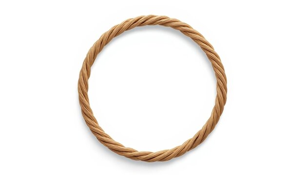 There is a picture of a twisted rope on a white background