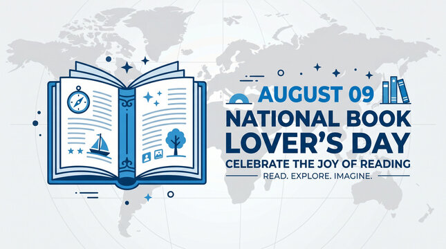 National book lovers day celebrate the joy of reading august ninth graphic