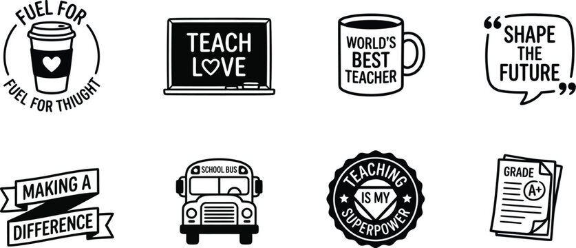 Teacher appreciation school elements pack