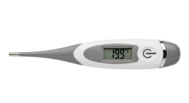 Digital thermometer, electronic temperature gauge, medical device, healthcare tool, temperature monitor