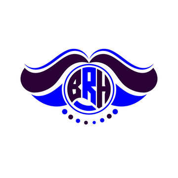 BRH letter logo creative design. BRH unique design