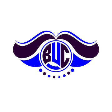 BUC letter logo creative design. BUC unique design