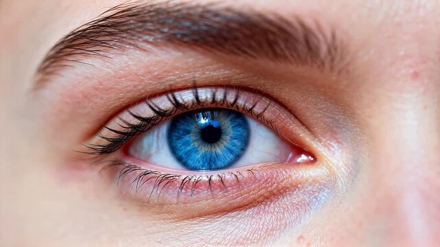 Closeup of a human eye