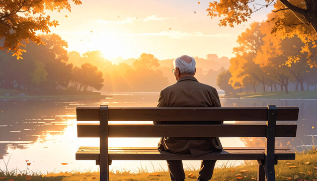 Peaceful Sunset by the Lake