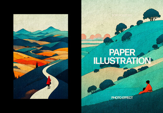 Vintage Paper Photo Effect &ndash; Dust Texture for Poster & Social Media (PSD)