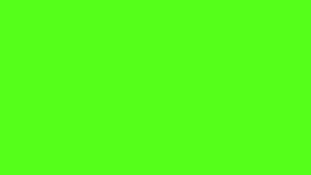 Green screen with moving dashed lines