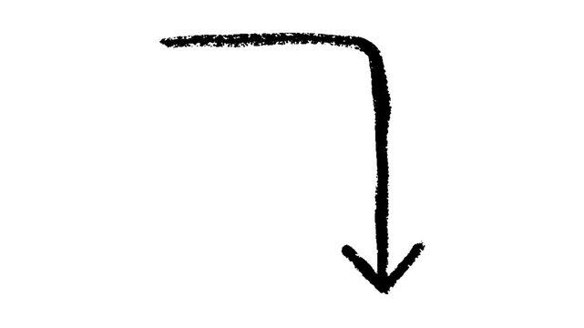Hand drawn arrows pointing