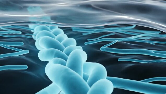 Collagen fibers beneath transparent skin gradually weakening and losing elasticity