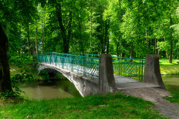 Park przy letniej rezydencji J. K. Branickiego w Choroszczy, Podlasie, Polska