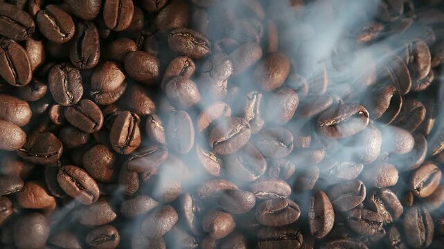 coffee beans being roasted