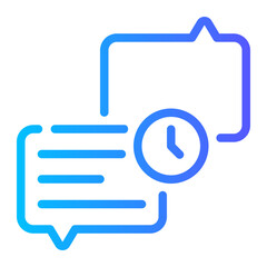 Obraz premium time gradient icon