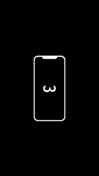 Vertical Animation for Rotate Your Phone to Landscape orientation with counter from