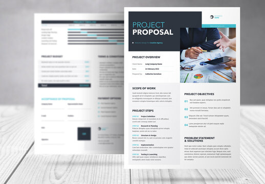Minimal Two Page Proposal Flyer Template