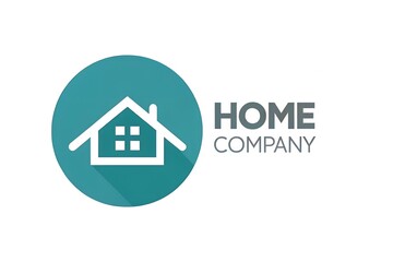 Fototapeta premium Modern house icon with home company logo