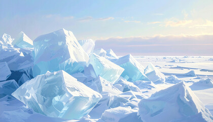 Frozen Ice Landscape