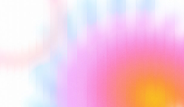 Abstract grainy grid overlay texture with transparent neon gradient bars blurred vertical light leak and warm sunset arc geometric pattern for cinematic photo filters and tech branding Transparent PNG