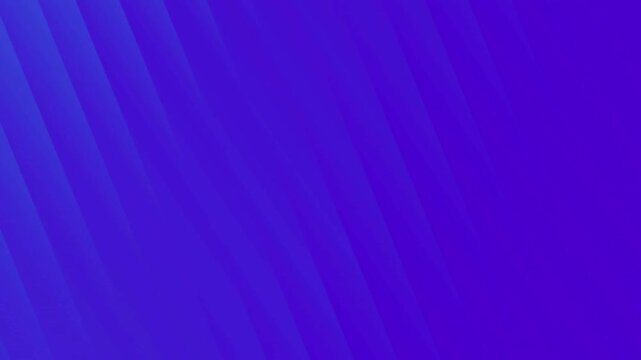Clean and elegant loop animation of diagonal geometric lines shifting smoothly across a bright blue and purple gradient background. Perfect for sleek corporate media, product showcases.