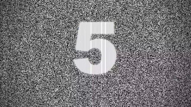 10 second glitch countdown timer animation. Countdown Timer.