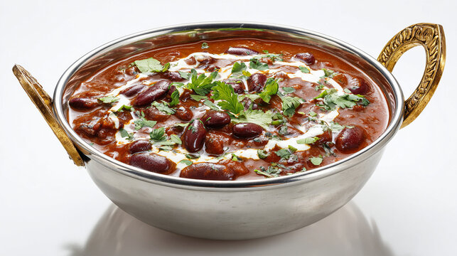 Delicious rajma masala, a popular north indian dish made with red kidney beans in a spicy onion tomato gravy