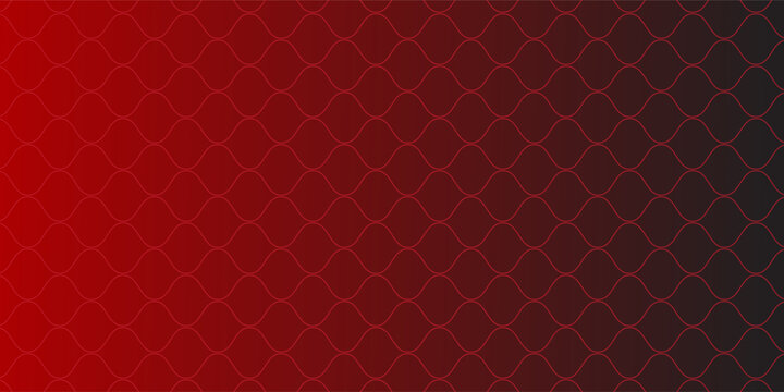 Seamless Fishing Net Pattern of Pseudo Irregular Mesh Cells of Red Color. Eps 10
