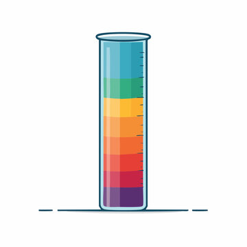 Rainbow Layers in a Test Tube