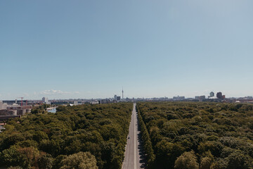 Panoramic View of Berlin Skyline from Victory Column, Germany © Александра Бабич