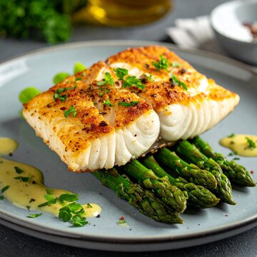 Gebratener Zander mit Spargel