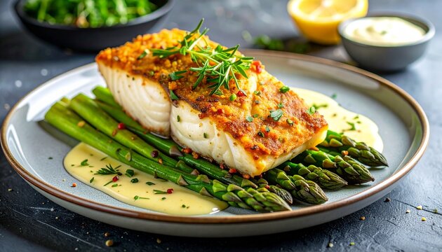 Gebratener Zander mit Spargel