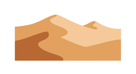 Stylized Desert Sand Dunes Landscape © Ahda