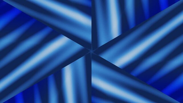 Vibrant blue striped pattern with intersecting lines creates a dynamic abstract design