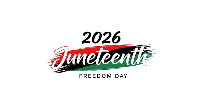 Juneteenth Freedom Day Logo 2026